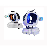 Simulador de Vuelo de Helicóptero y Avión Educativo de Realidad Virtual 9D con Visión Libre de 360 Grados, Máquina para Interiores, Parque de Aventuras, Centro Comercial, Guardería