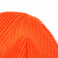 Chapeau en tricot épais et chaud d'hiver personnalisé HKZB, bonnet polyvalent à revers, point texturé, unisexe, couleur unie, lettre commune, voyage