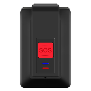 การแจ้งเตือนทางการแพทย์สีดำ GPS ติดตามอุปกรณ์สอดแนมการฟังเสียงปุ่มการข่มขู่ตื่นตระหนกสำหรับเด็กนักเรียน/พิเศษความต้องการส่วนบุคคล - Product Image 1