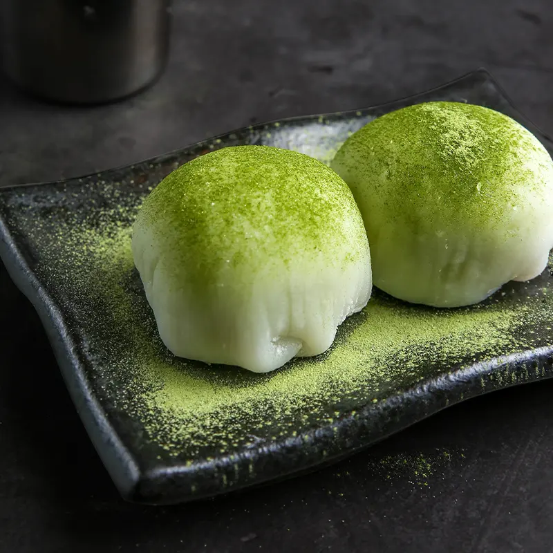 Newborn Green Tea matcha powder is used in cooking, drinks