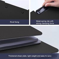 Porte-documents pliables A4 avec logo personnalisé, avec un clip, organiseur de documents, porte-documents pour entreprise, bureau, école, restaurant