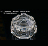 Boîtes à bijoux en cristal de verre octogonales MH-QT0278