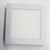 Plafonnier moderne, cadre fin sans cadre, carré, downlight Cri70 Hpf 0.9 6w 12w 18w 24w, montage en surface, panneau LED plat, 12 pouces