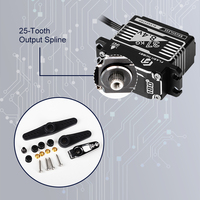Flashhobby Servo numérique brushless étanche haute tension 37KG de couple BLS4037RP avec engrenage métallique 25T pour modèle de voiture crawler