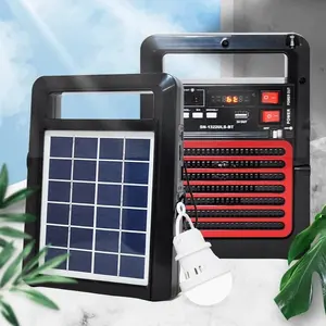 Обычный размер Мультимедиа Портативный солнечный свет для зарядки регулятором солнечного заряда Power Panel Генератор Usb fm-радио с солнечным зарядным устройством