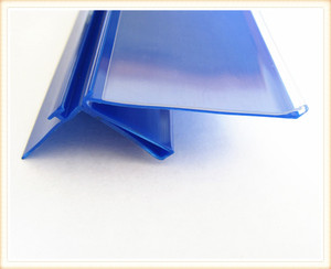 Supermarkt & magazijn levering transparante PVC <span class=keywords><strong>plastic</strong></span> prijskaartjesstrip, randstrip voor schapkaartjes - Product Image 2