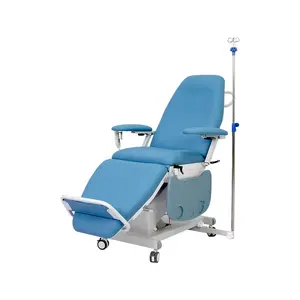 3 Motors Electric Hospital Medical Blood Collection Chair Hospital Dialysis Chair With Lockable Caster