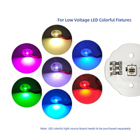DC 5V 0.3A LED Point Source de lumière carte SMD5054 RGB haute luminosité perles rondes en aluminium PCB Dia 31mm plaque de lampe basse tension