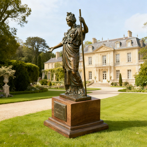 <span class=keywords><strong>Estatua</strong></span> DE LA LIBERTAD DE METAL DE BRONCE Escultura de <span class=keywords><strong>Atenea</strong></span> Modelo de fundición a presión 3D para decoraciones navideñas - Product Image 3