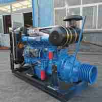 Mesin Diesel 4-Tak Multi-Silinder 50/70/120/140/160HP Berpendingin Air dengan Starter Elektrik, Pulley Sabuk, Kopling, Penghancur, dan Motor Kipas
