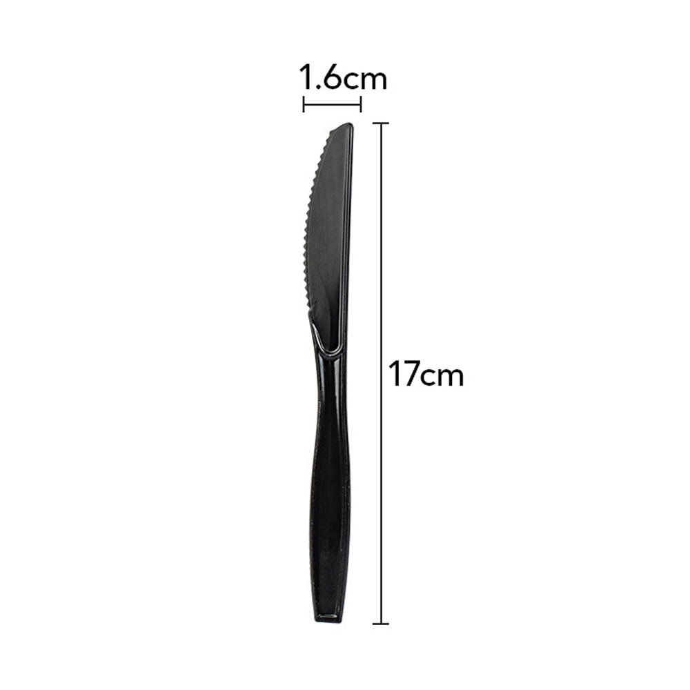 Couteau noir 10 1 paquet