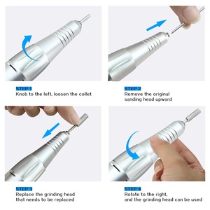 Kit de Taladro Eléctrico Portátil Profesional de Alta Velocidad para Uñas, Pulidor y Lima, Equipo y Suministros para Pedicura, Modelo con Brocas - Product Image 5