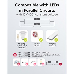 หม้อแปลงไฟ LED ยี่ห้อ Goobay 12 โวลต์ ดีซี 15 วัตต์ แบบ SELV ปลอดภัย แรงดันต่ำพิเศษ - Product Image 3