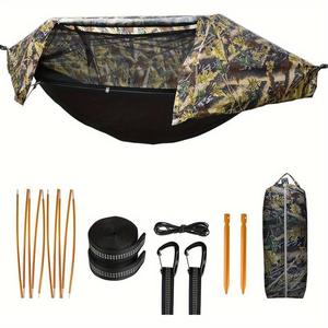 <span class=keywords><strong>Hamac</strong></span> durable, portable et léger avec moustiquaire et housse de <span class=keywords><strong>pluie</strong></span>, en tissu, trois en un, pour le camping et la <span class=keywords><strong>randonnée</strong></span> - Product Image 2