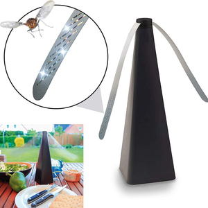 Đen Fly Repeller người hâm mộ Holographic Blade bảng Top <span class=keywords><strong>Bug</strong></span> spinner để giữ cho côn trùng đi cho ngoài trời & nhà bếp sử dụng Fly Repellent Fan - Product Image 1