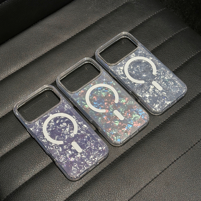 Girls' Daily Use Slim 360 Full Body Case Magnetic Wireless Charging Clear Shockproof PC Ins Style Y2K Pastel Aesthetic