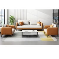 Canapé de bureau à vendre, ensemble combiné avec une table basse simple pour les petites salles de réception et de négociation