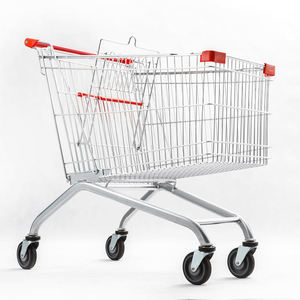 60L Supermarket Grocery Store Euro Style Shopping Cart <strong>Trolley</strong> for Super Market Grocery Shopping Cart - Product Image 4