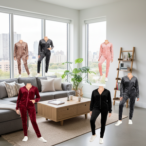 Set da 10 Pezzi in Velluto BETHEL per Donna, 5 Taglie S/M e 5 Taglie L/XL, Origine Messico, Modello P5990H - Product Image 3