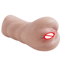 Lebensechter 3D-Textur Männlicher Masturbator Hautähnliches Silikon-Stroker-Gerät Künstliche Vagina Taschenmuschi Realistisches Männer-Sexspielzeug
