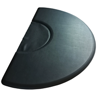 Coussin de chaise de coiffure semi-circulaire en plastique, silicone et métal de haute qualité, durable et polyvalent, pour produits de coiffure et soins capillaires