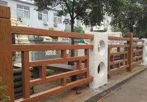 سور من الحبوب الخشبية ، سور الحديقة ، درابزين منطقة ذات المناظر الخلابة ، سياج خرساني ، قالب سياج من الخشب الأسمنتي - Product Image 4