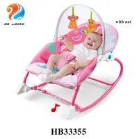 Портативное кресло-качалка для новорожденных, из АБС-пластика, многофункциональное безопасное и нетоксичное детское кресло-качалка с сеткой