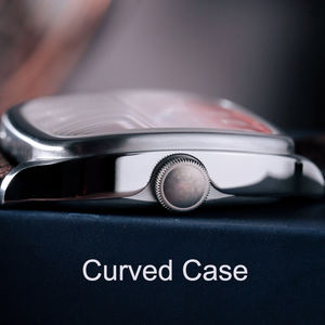 Kavisli kare izle vaka BGW9 süper aydınlık arama Men 9039 otomatik hareket 5ATM mekanik İzle erkekler için - Product Image 4