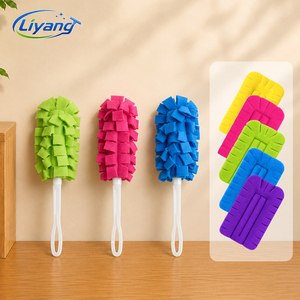 Plumes à poussière en microfibre portables et durables de qualité OEM pour le nettoyage, compatibles avec les recharges réutilisables de plumes à poussière en polaire <span class=keywords><strong>Swiffer</strong></span> - Product Image 1