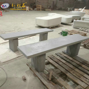 New Magic Stone Grc <b>Cement</b> Bench Outdoor Landscape Garden Furniture For Cafe Restaurant - Product Image 1