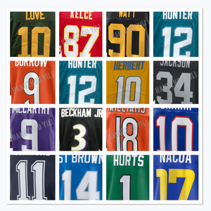 2025 Nieuwe Designs Beste Kwaliteit Geborduurde Shirts American <span class=keywords><strong>Football</strong></span> Shirts voor 32 Teams - Product Image 2