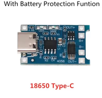 Module de charge de batterie au lithium TP4056 Type-C Micro Mini 5V1A 18650 avec protection, double fonction 1A Li-ion