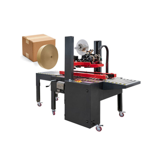 Automatic Adhesive Tape Carton Box Sealer Folding Sealing Packaging Machine With Water-activated Tapes