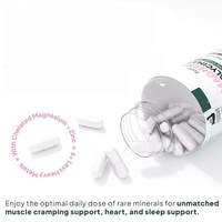 Kapsul Magnesium Glisinat OEM dengan Campuran Seng Terkelatasi Dosis Rendah untuk Tidur, Pemulihan Otot, dan Dukungan Imunitas