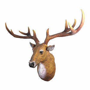 Testa di cervo in resina moderna a parete scultura in stile unico artificiale di <span class=keywords><strong>natale</strong></span> figurina per la decorazione dell'atrio di casa Hotel - Product Image 4