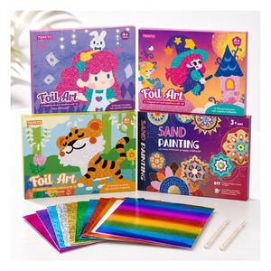 Kit de Pintura con Láminas Personalizadas para Niñas, Juego de Pegatinas de Mosaico con Brillantina, Juego de Imágenes Educativas para el Desarrollo de la Motricidad Fina, Regalo de Recompensa para el Aula - Product Image 4