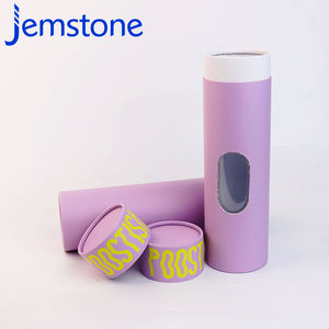 Vente chaude de sous-vêtements, serviettes, chaussettes, écharpes, vêtements, tubes en papier avec fenêtres transparentes, boîte d'emballage cylindrique pour t-shirt, personnalisable - Product Image 6