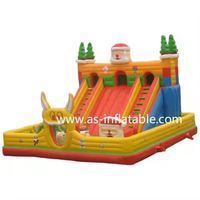 Toboggan gonflable avec obstacle pour l'activité de plein air Toboggan gonflable commercial Toboggan gonflable de 20 pieds