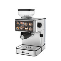 Cafetera Espresso Anbolife Bean to Cup, 20 Bares, Molinillo Integrado, Acero Inoxidable, Pantalla Táctil, OEM ODM