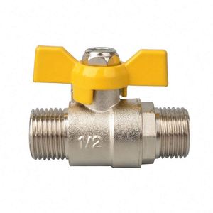 Vanne à boisseau sphérique en laiton avec poignée Slip Lock Water Gas Oil Valve - Product Image 3