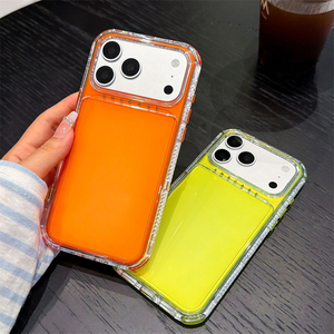 เคสโทรศัพท์กันกระแทกแบบ 3 in 1 สีพื้น วัสดุ TPU นิ่ม+PC แข็ง สำหรับ iPhone 18 Pro Max, 17 Air, 15, 11, 12, 13, 14, 16 Pro Max ฝาหลัง - Product Image 4