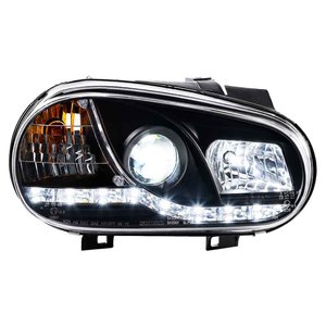 Conjunto de Faros Delanteros para <span class=keywords><strong>Golf</strong></span> <span class=keywords><strong>4</strong></span> 2004-2008, Diodo Emisor de Luz, Lente DRL, Doble Haz, Xenón HID Dual - Product Image 2