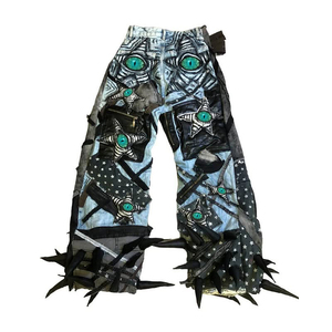 DiZNEW Plus Size Jeans Low Moq Custom Designer Streetwear 2025 Jeans di tendenza alla moda per giovani uomini - Product Image 2