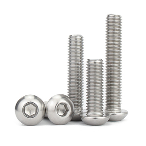 ISO7380 M3 M4 M5 M6 M8 M10 X 50mm SS Acier inoxydable 304 à six pans creux Allen Cap Round Button Head Vis à métaux - Product Image 3