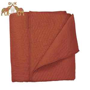 Edredón sólido hecho a mano de algodón de la mejor calidad, edredón de lujo suave ligero indio acolchado para el hogar - Product Image 3