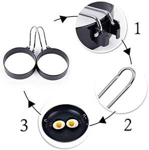 Hot Selling Stainless Steel <b>Egg</b> Frying Ring for Cooking Breakfast Non-Stick <b>Egg</b> Cooker Round Shape <b>Egg</b> <b>Mold</b> - Product Image 4