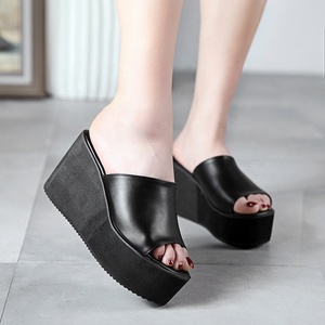 Wholesale <b>Summer</b> Outdoor Breathable Fashion Elegant Women's Casual Plus Size <b>Wedge</b> Platform <b>Sandals</b> 10CM - Product Image 5