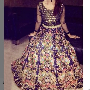 Latest-Indian/Pakistani-Party-Wear-Embroidery work on Beautiful-Floor-Length with Dupatta dress for party & Wedding wear=2020. - Product Image 1