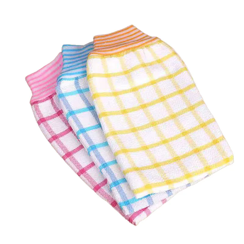 Serviette de bain anti-usure microfibre éponge natation Spa serviette corps exfoliant gant rayonne vente en gros tissu éponge très absorbant