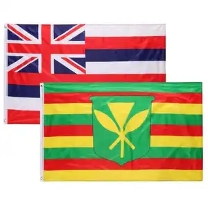 סיטונאי המניה 3x5 Fts 36 "x 60" Kanaka Maoli הוואי Native דגל